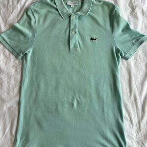 Lacoste Green Slim Polo Shirt Classic Piqué Design Small
